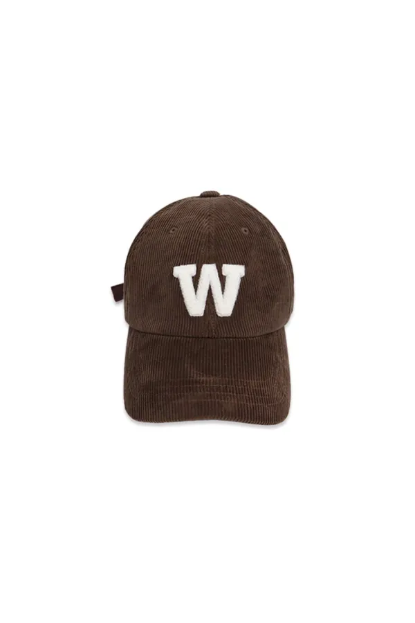 W corduroy cap_brown