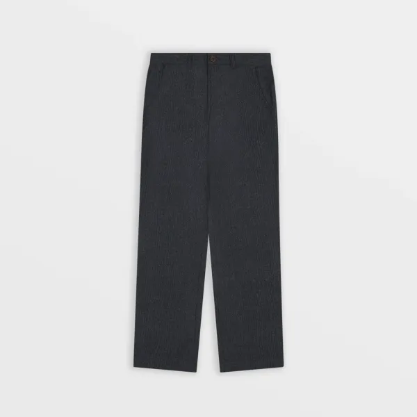 Two Button Wool Pants (Black)