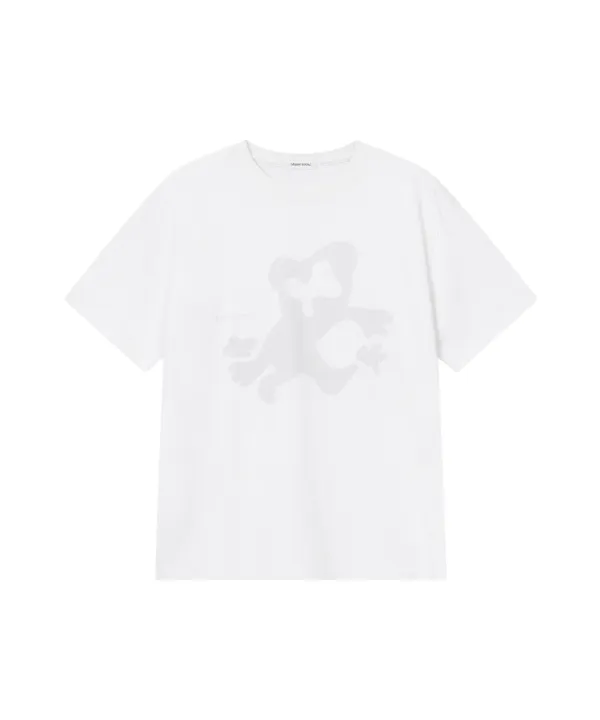 Teddy graphic short sleeve WHITE