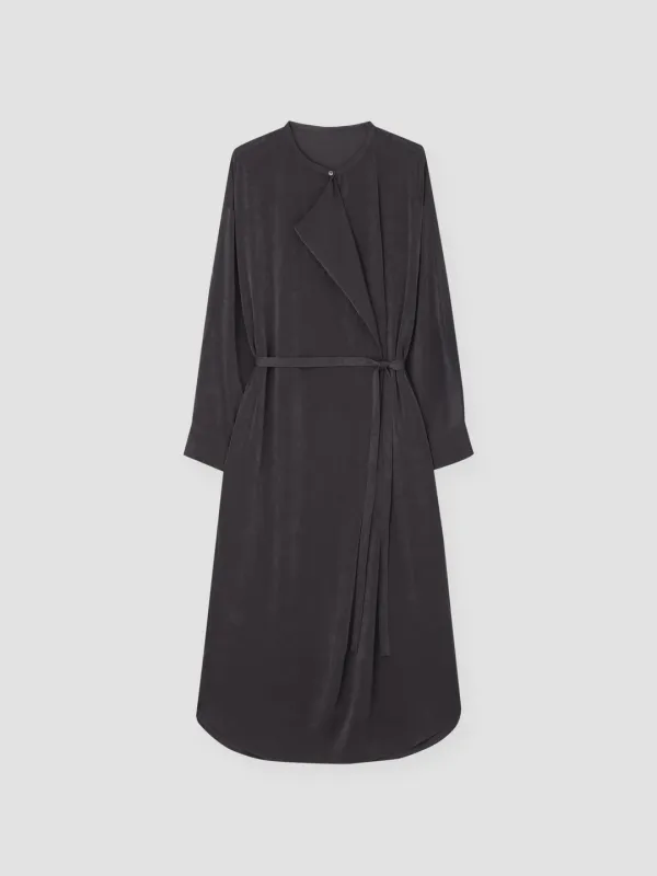 SMOOTH TEXTURE DRAPE OPS_CHARCOAL BROWN_OE3C2MOP91CHB