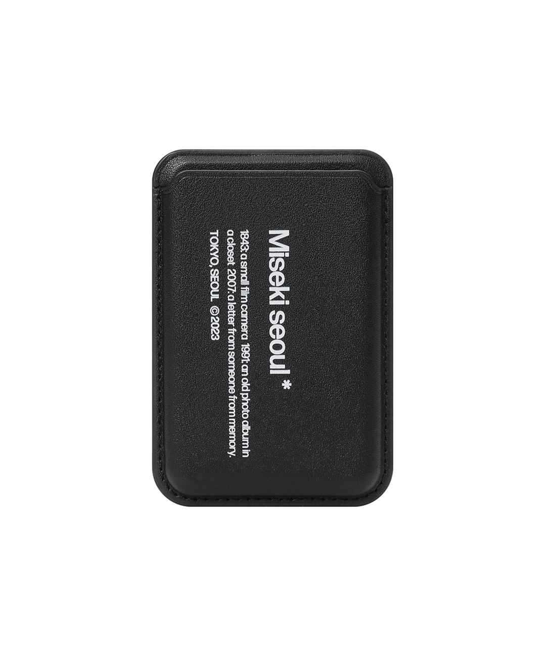 미세키서울 Misekiseoul graphic mag safe wallet BLACK 상품 이미지 1