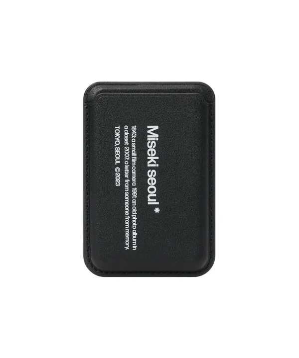 Misekiseoul graphic mag safe wallet BLACK