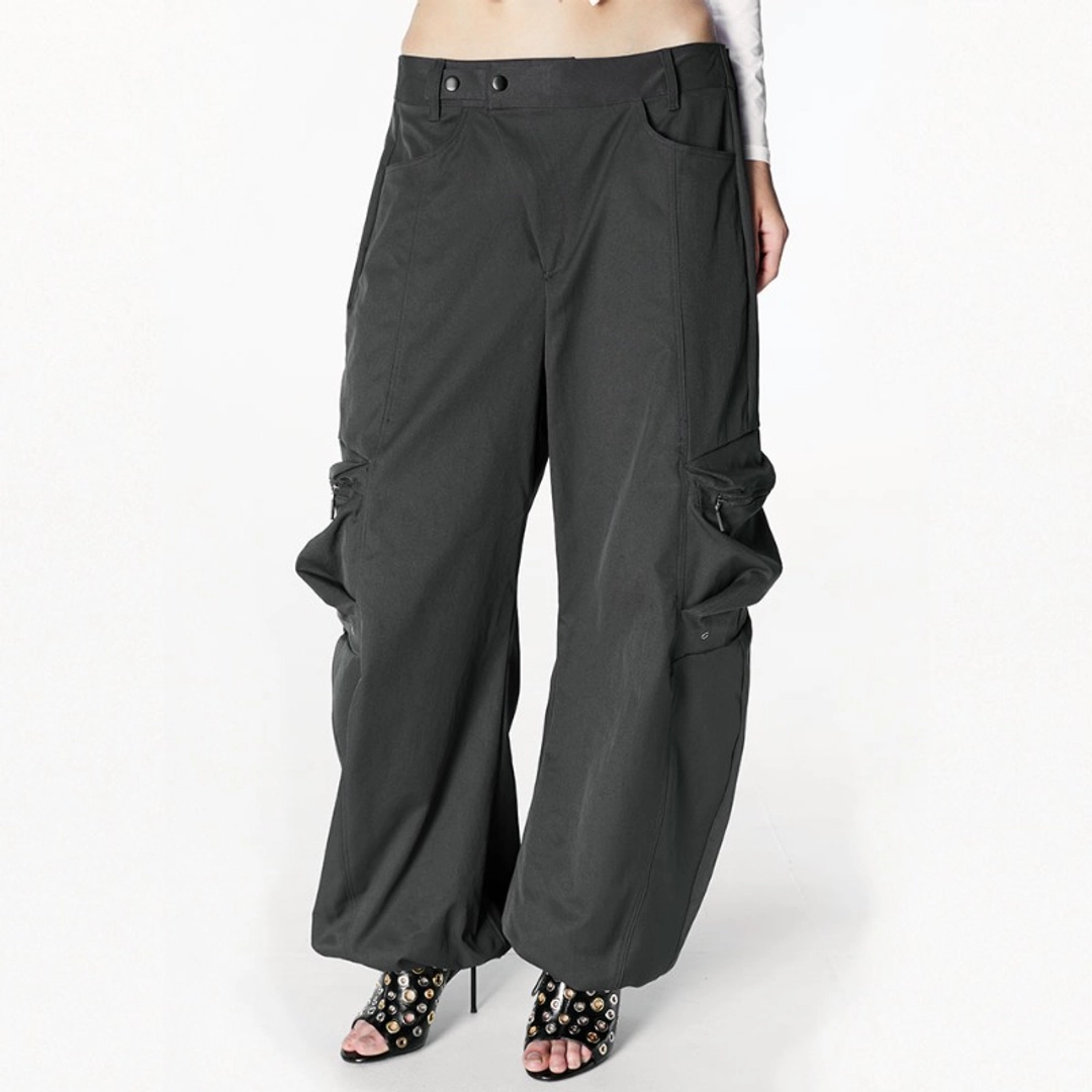 2000아카이브 XTAL PARACHUTE PANTS (KHAKI) 상품 이미지 2