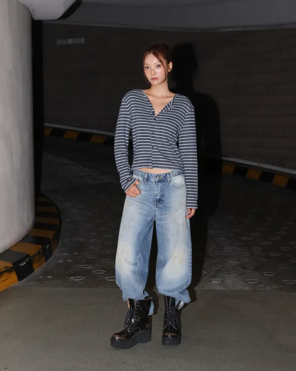 archive rework painting jeans