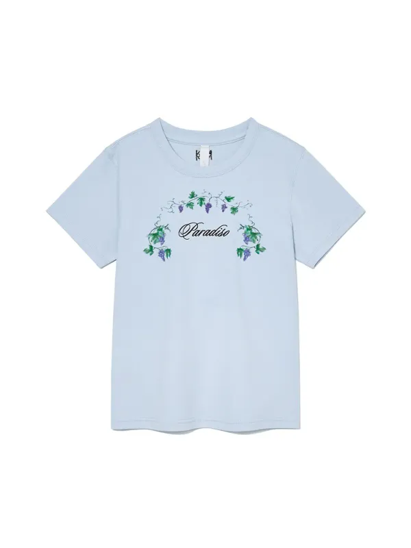 Paradise T-Shirt Dusty Sky Blue