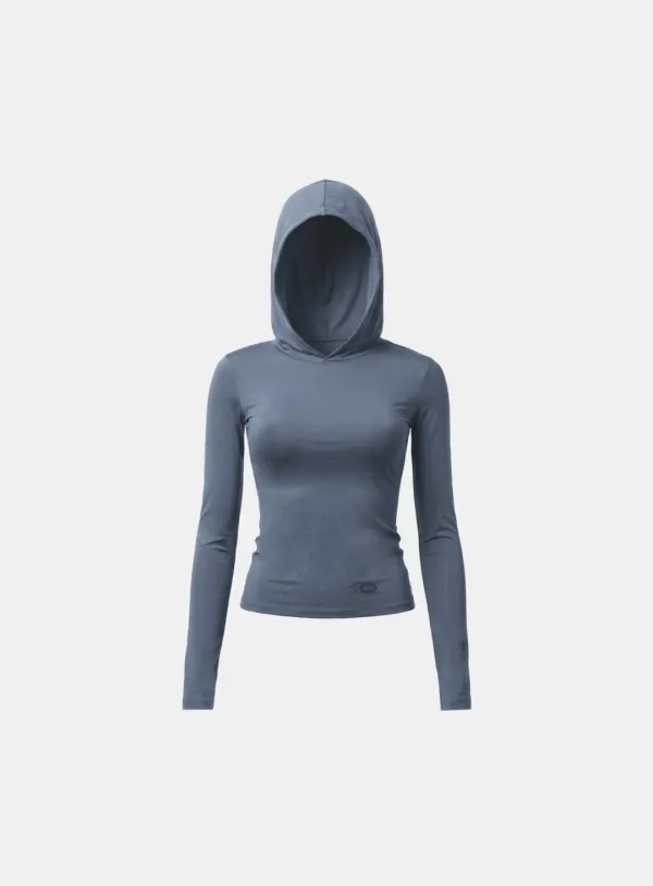 [w-hde26-032] Everyday Hoodie - Blue Gray