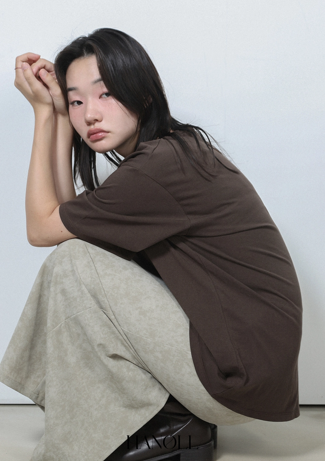 한올 Off Tee (Brown) 상품 이미지 2