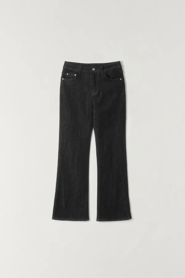 컴포터블 부츠컷 데님 DARK DENIM