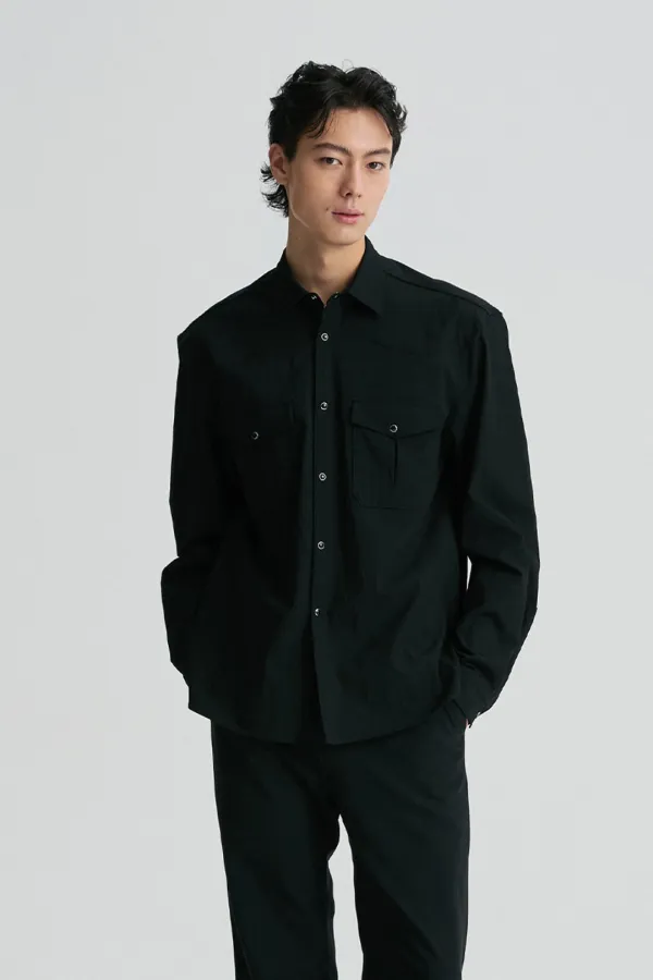WESTERN YOKE SNAP BUTTON SHIRT