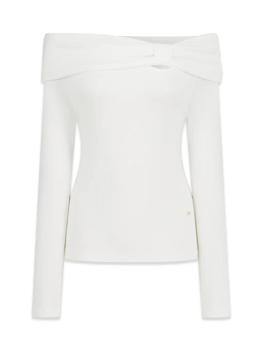 마가린핑거스 RIBBON POINT OFF SHOULDER T (IVORY) 상품 이미지 3