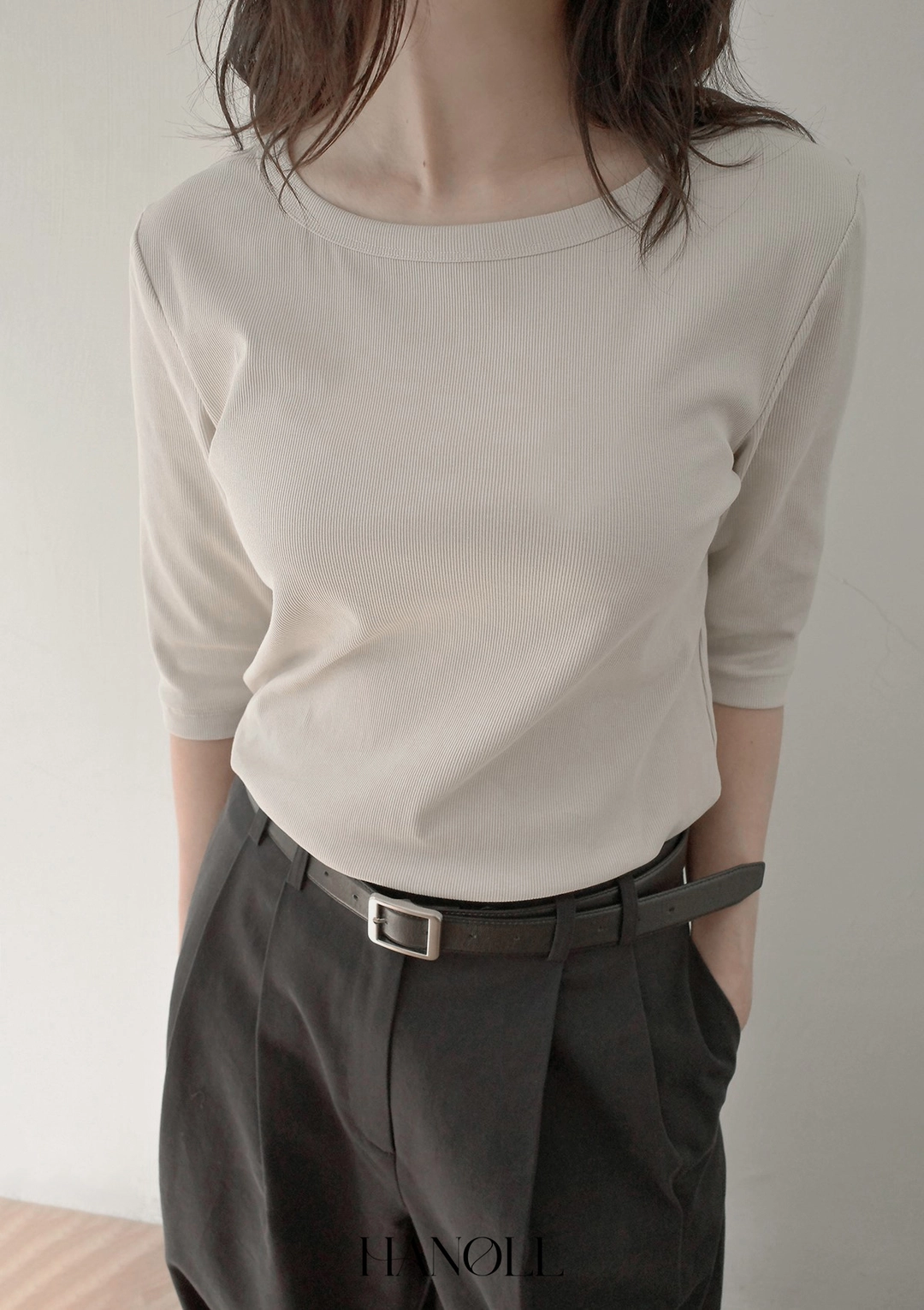 한올 Note Tee (Light Beige) 상품 이미지 2