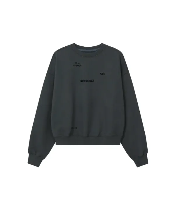 Von voyage sweat shirts CHARCOAL