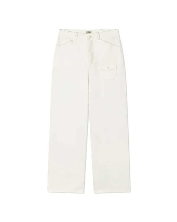 WASHED COTTON PANTS (Off White,2size)