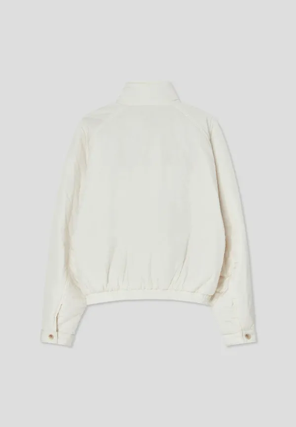 Raglan sleeve padded jacket (cream)