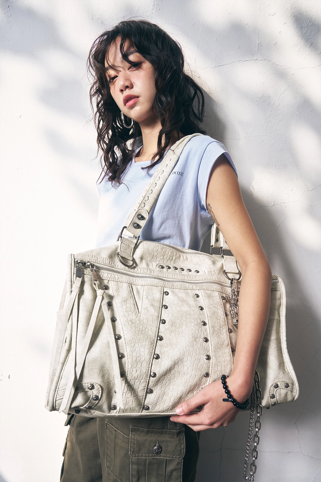 와이이이엘 YL IDENTITY SHOULDER BAG WHITE 상품 이미지 2