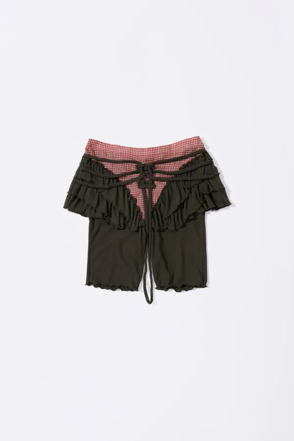 Braided Cottage Skort Brown