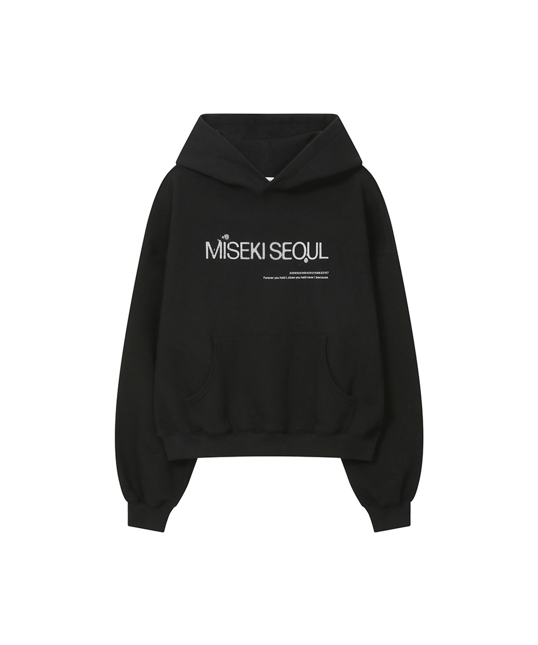 미세키서울 Logo sweat hoodie BLACK 상품 이미지 2