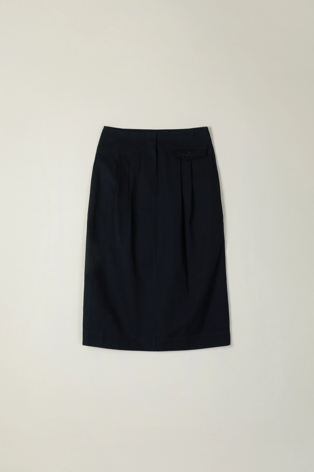 세이지먼트 BRIT PINTUCK SKIRT_NAVY 상품 이미지 1