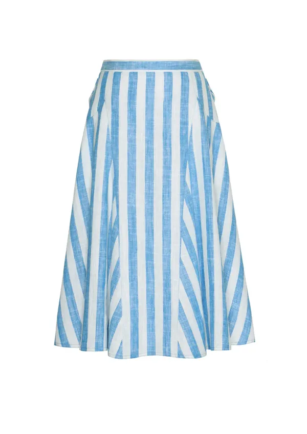 IRIS BEACH STRIPE SKIRT