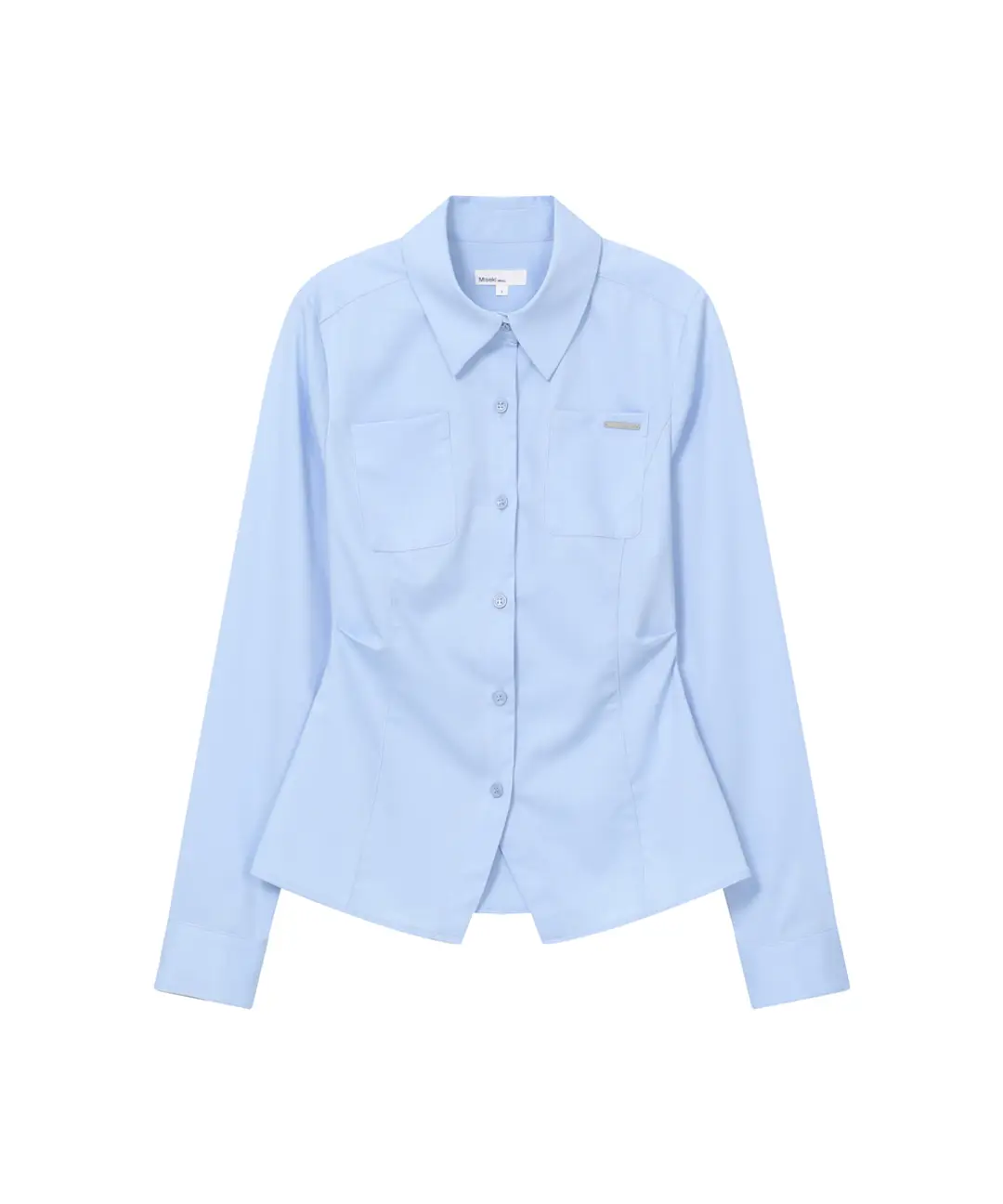미세키서울 Pocket fitted shirt SKY BLUE 상품 이미지 1