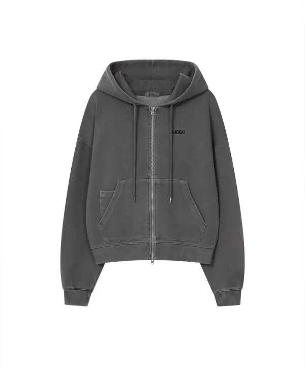 KIBON pocket zip-up hoodie CHARCOAL - 미세키서울
