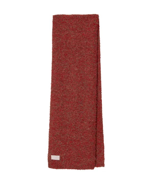 Sherbet Knit Muffler-Red