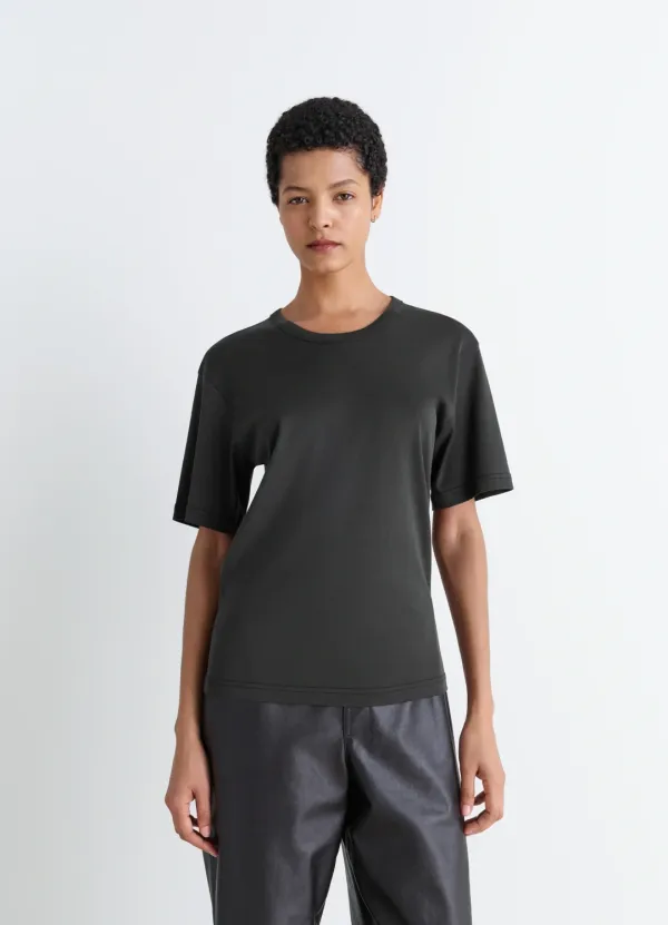 RIB T-SHIRT IN JERSEY