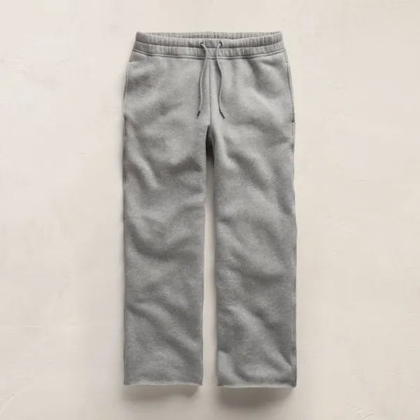 Cozy Straight Sweat Pant - Heather Grey