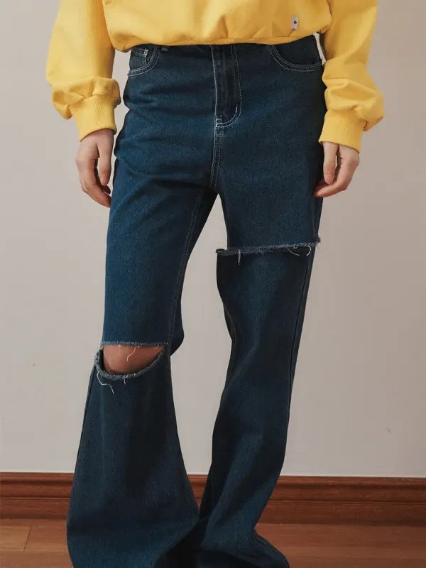 [PLZPROJECT] [2차]RELAXED BOOT CUT DENIM, BLUE