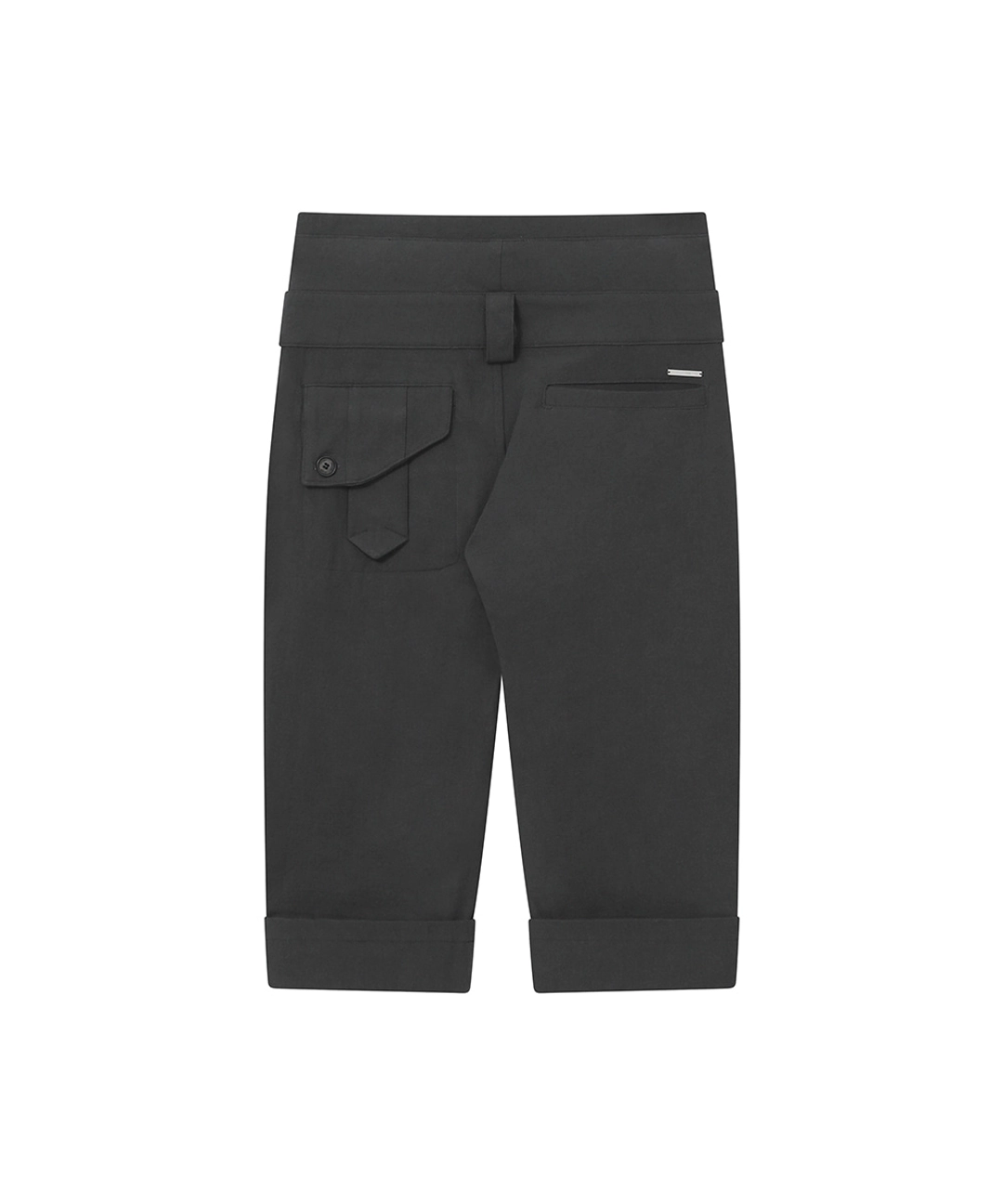 미세키서울 [레이 PICK] Rolled button capri pants CHARCOAL 상품 이미지 2