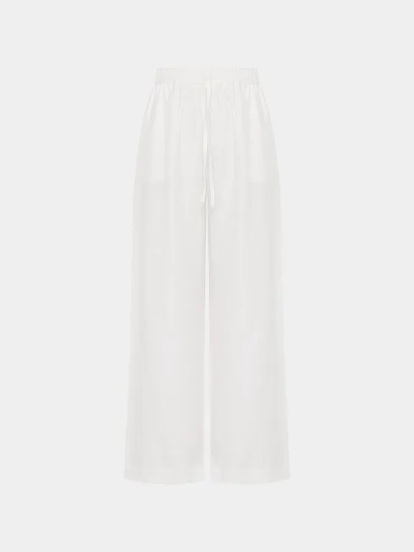 Terin linen elastic-waist long PT