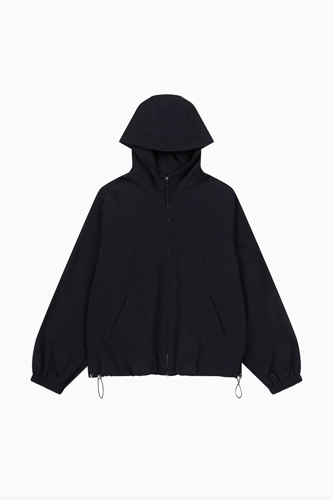 오헤시오 STRIPE HOODED WINDBREAKER JUMPER, NAVY 상품 이미지 3