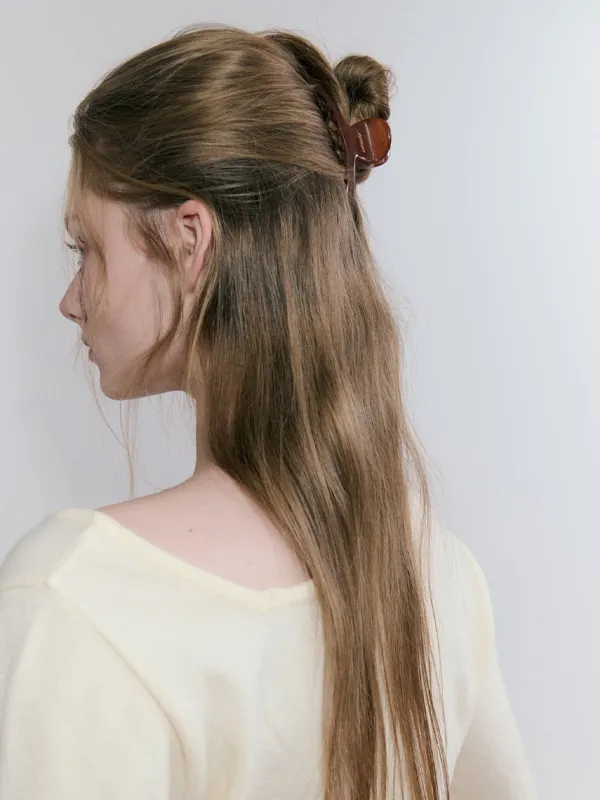 Hair Claw Clip, Brown