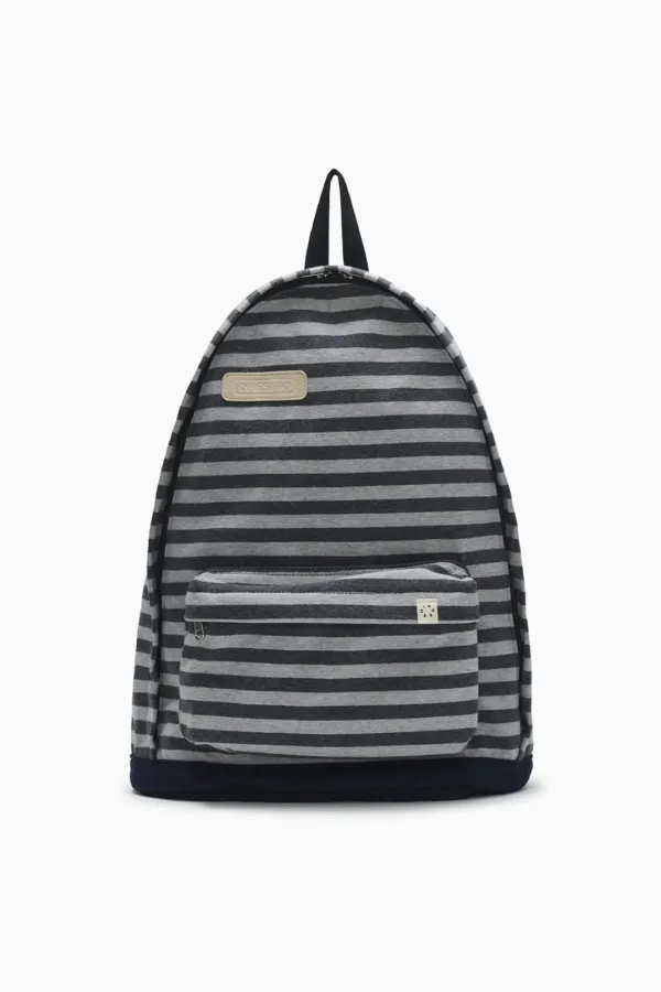 JERSEY STRIPE BACKPACK, CHARCOAL