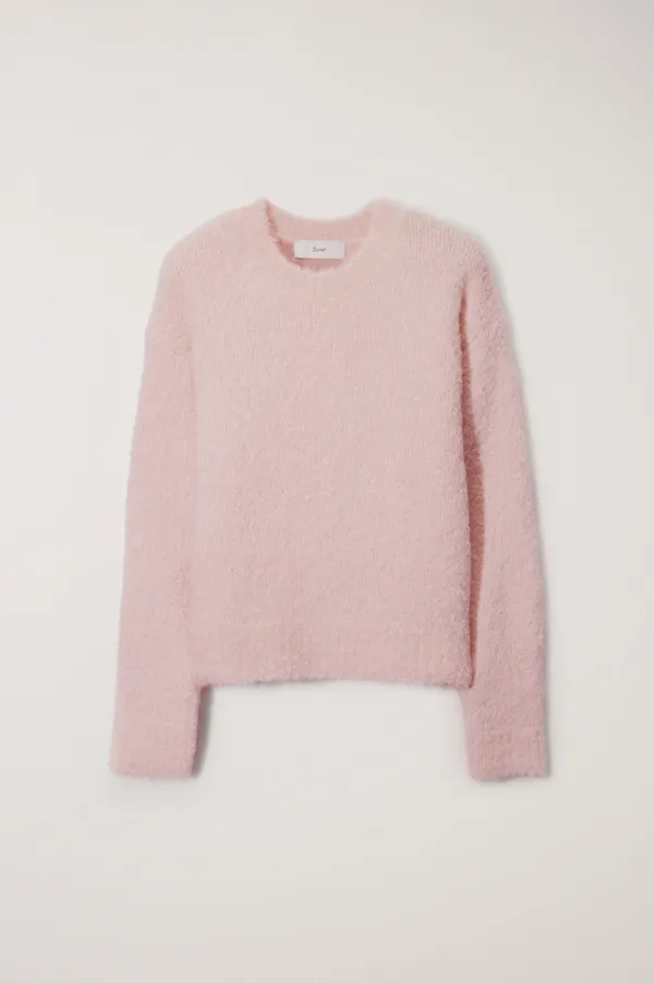UNISEX CLOUD BOUCLE SWEATER SOFT PINK
