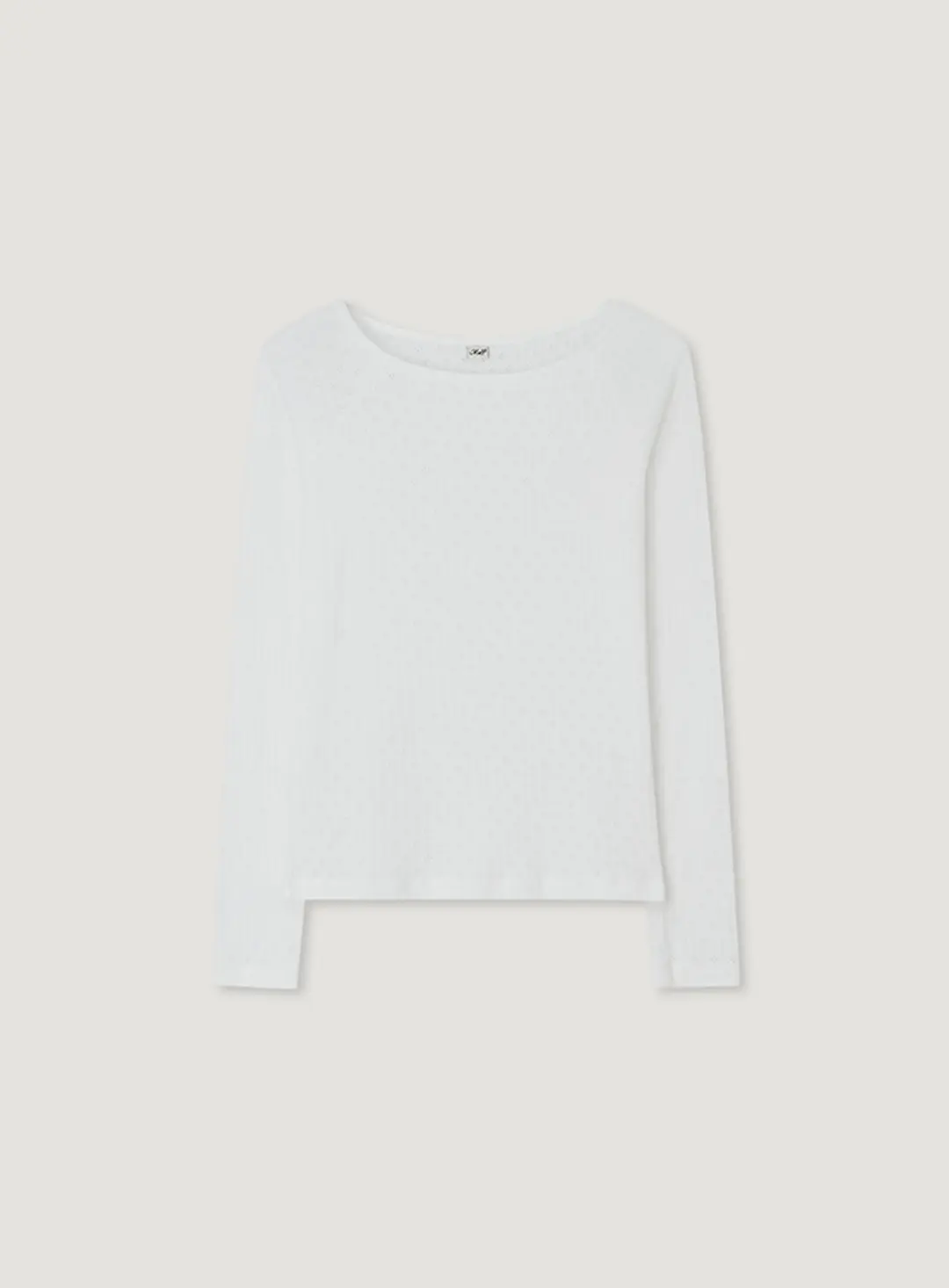 망고매니플리즈 RITO PUNCHING TEE_IVORY 상품 이미지 3