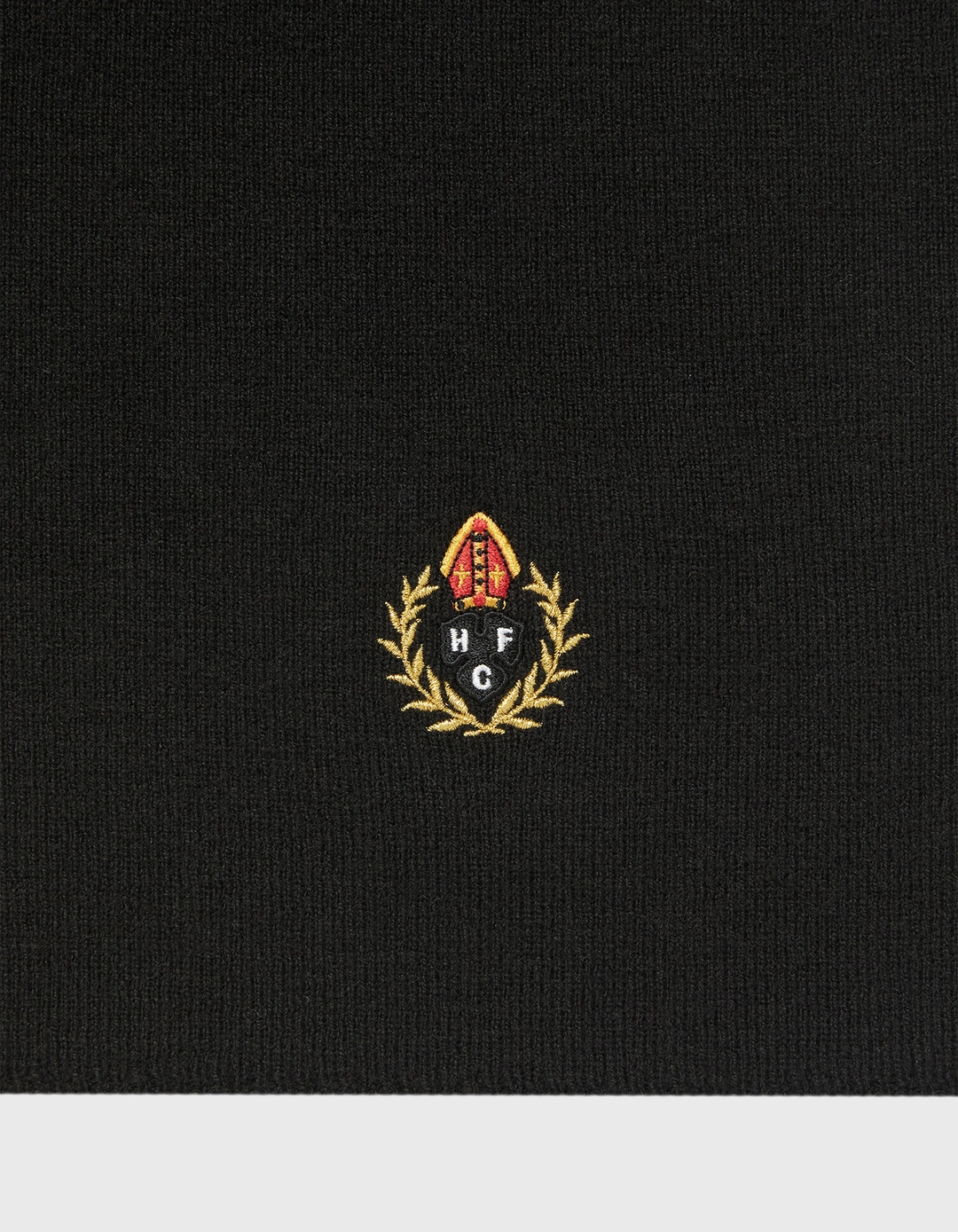 헤리티지플로스 CREST WOOL MUFFLER / Black 상품 이미지 3