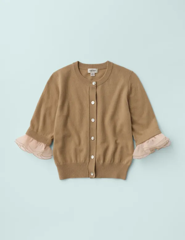 Nouvelle Wool Cardigan (Camel)