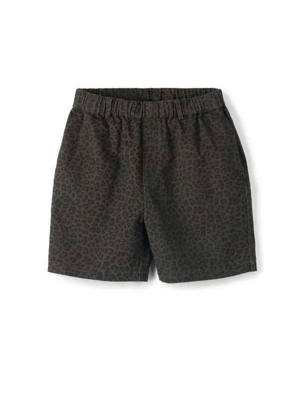 Vintage Leopard Shorts_Charcoal
