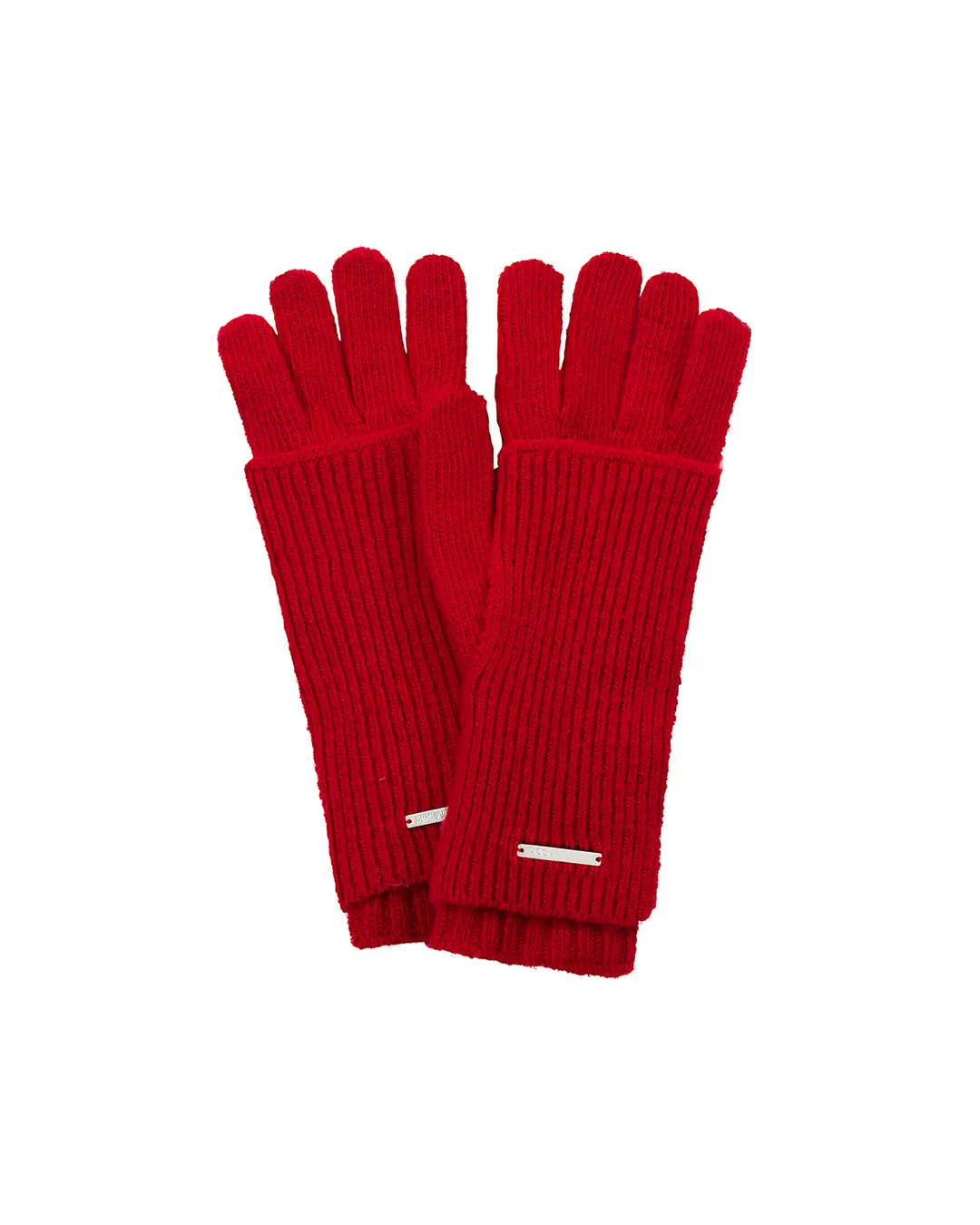미세키서울 Layered fingerhole knit gloves RED 상품 이미지 3