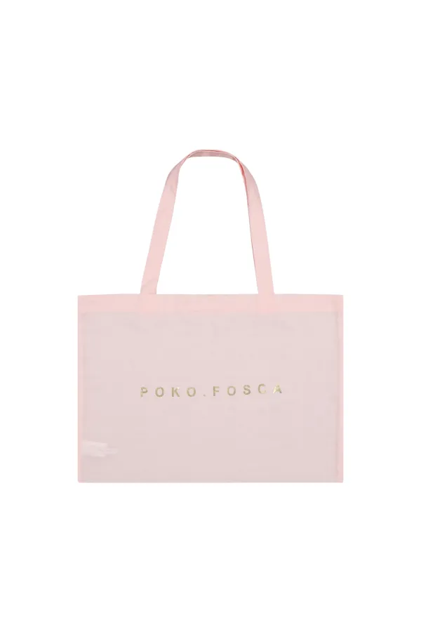 JACQUARD TOTE BAG (PINK)