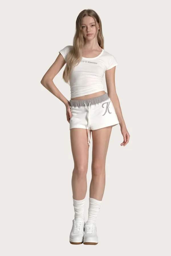K Essential shorts, White