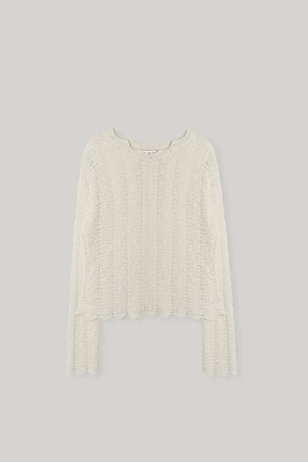 Arel Mesh Knit Top