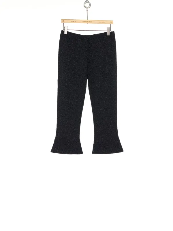 PS26 BLACK GLITTER CAPRI PANTS