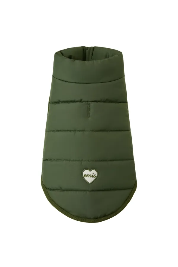 (PET) PADDED JACKET-KHAKI