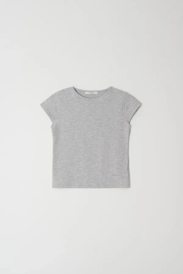 5th/Geek cap sleeve T-shirt (Gray)
