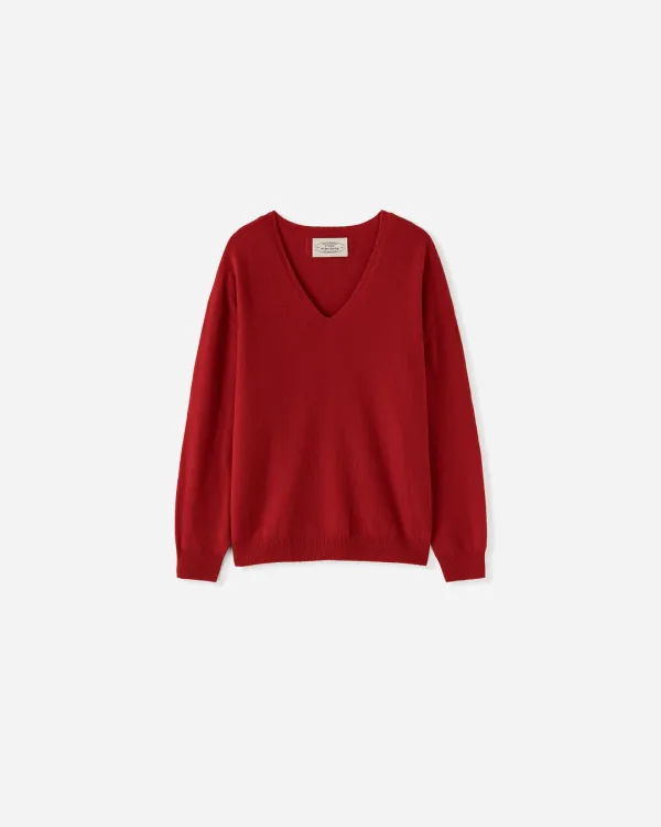 Lei Wool V-neck Knit