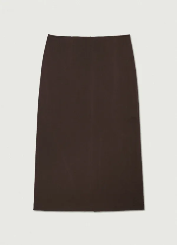 Easy Jersey Long Skirt [brown]