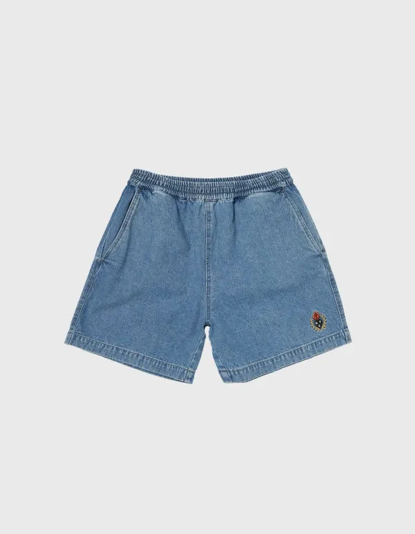 CHILDREN WASHED DENIM SHORTS / Indigo