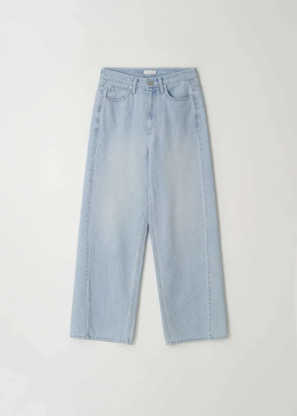 Line Denim Pants(Light Blue)